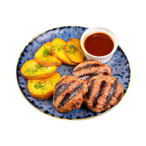 Телешки кюфтенца с гарнитура